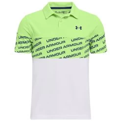Under Armour Boys Performance Wordmark Golf Polo