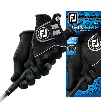FootJoy Raingrip Golf Glove Pair - Black 3 FootJoy Raingrip Golf Glove Pair - Black