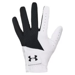 Under Armour UA Medal Golf Glove - White/Black - Large - Left