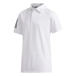 Adidas Boys 3 Stripe Golf Polo Shirt
