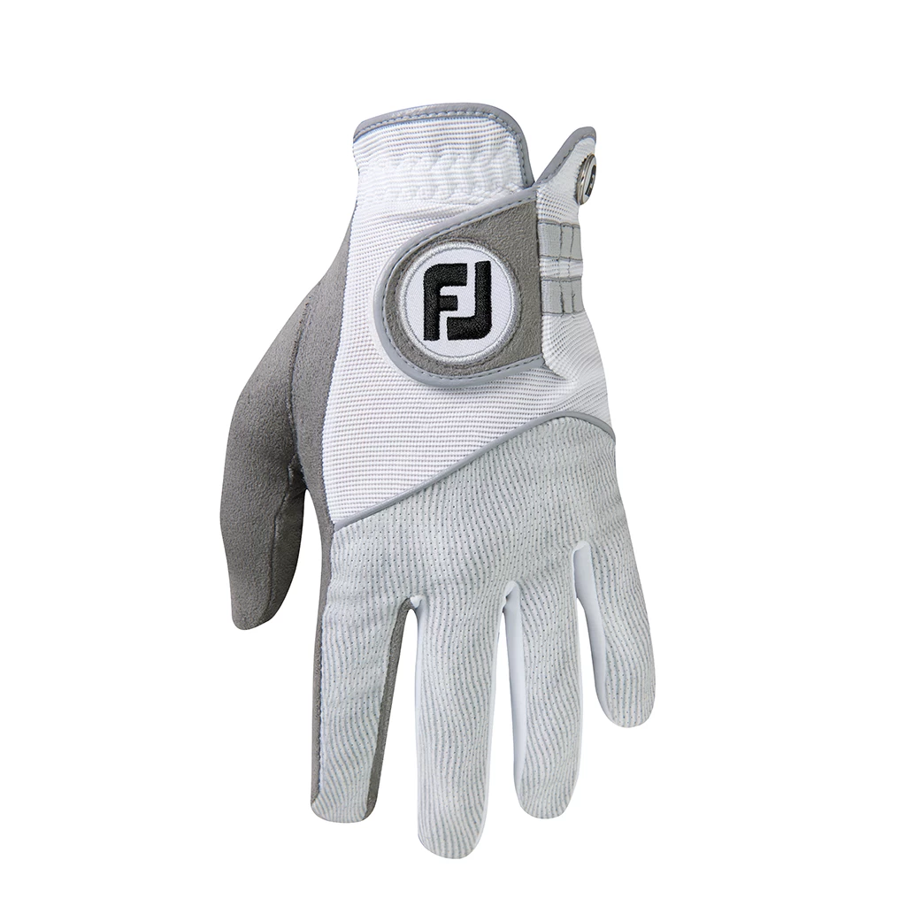 FootJoy Raingrip Ladies Golf Glove - White 3 FootJoy Raingrip Ladies Golf Glove - White