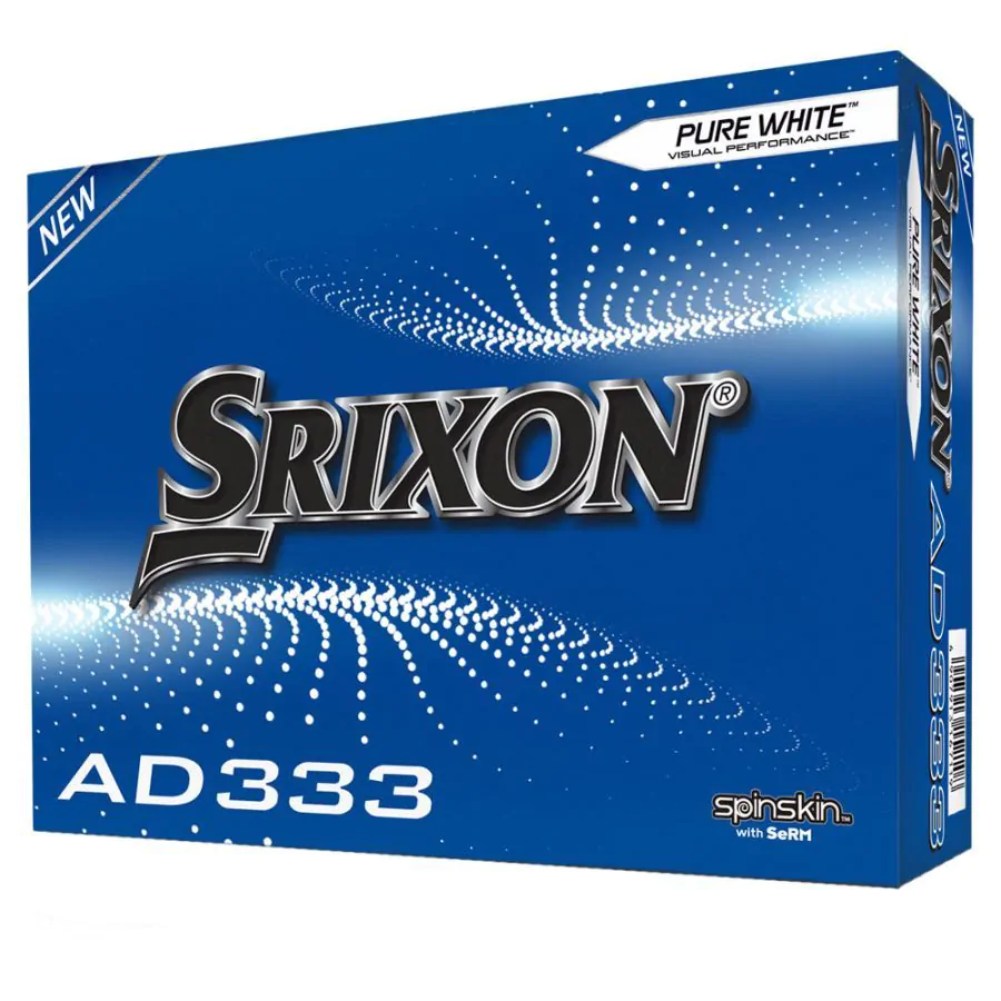 Srixon AD333 Golf Balls - White 3 Srixon AD333 Golf Balls - White