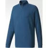 Adidas Golf Adidas Wool 1/4 Zip Pullover - Petrol Night -Fairway Fusion adidas wool pullover petrol night 400