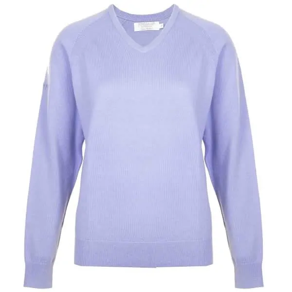 ProQuip AMY Ladies Merino V Neck Sweater - Lilac 3 ProQuip AMY Ladies Merino V Neck Sweater - Lilac