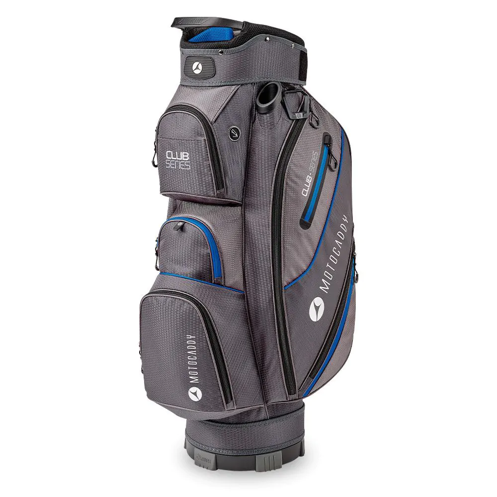 Motocaddy Club Series Cart Bag 2022 - Charcoal/Blue 4 Motocaddy Club Series Cart Bag 2022 - Charcoal/Blue - Image 2
