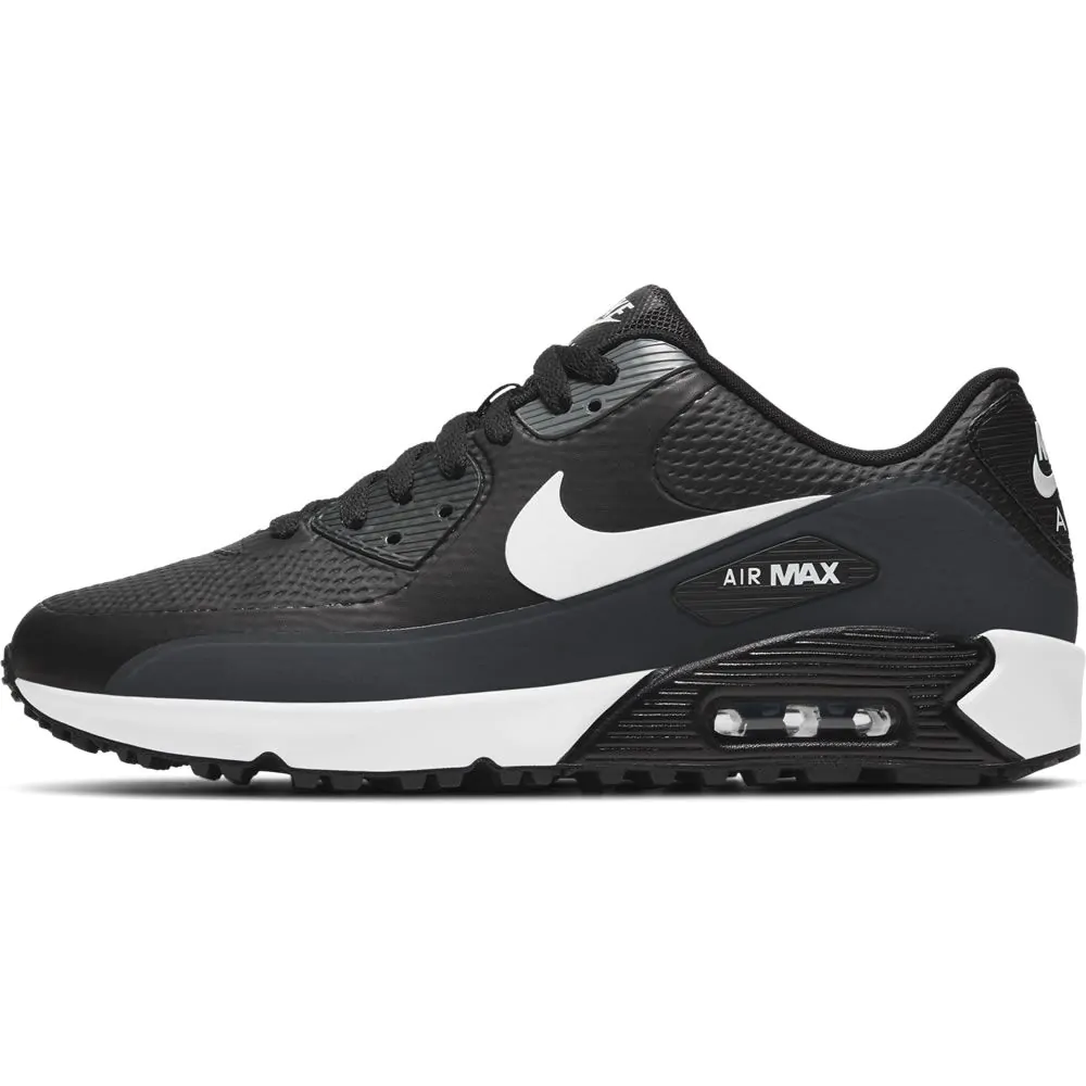 Nike Air Max 90 G Golf Shoes - Black/White-Anthracite-Cool Grey 3 Nike Air Max 90 G Golf Shoes - Black/White-Anthracite-Cool Grey