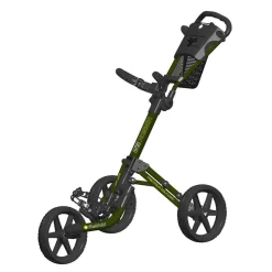FastFold Mission 5.0 3 Wheel Golf Trolley - Green/Black