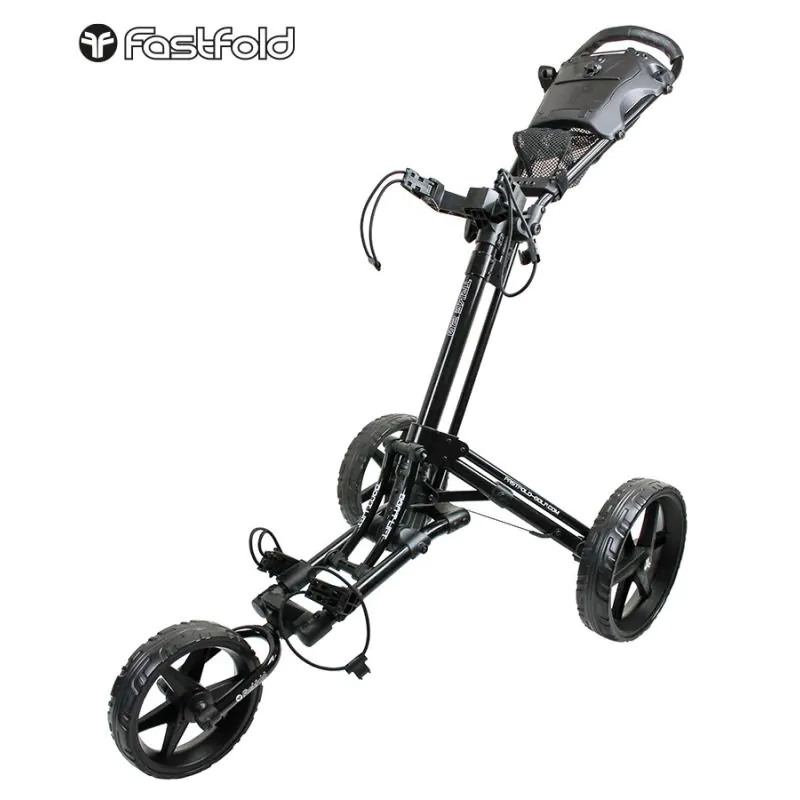 FastFold Trike 2.0 Golf Push Trolley - Black 3 FastFold Trike 2.0 Golf Push Trolley - Black