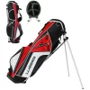 Go Junior Stand Bag 66cm - Black/Red -Fairway Fusion go junior stand bag 66cms black red