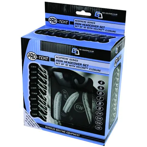 Pro-Tekt Neoprene Velcro Iron Covers - Left Handed 3 Pro-Tekt Neoprene Velcro Iron Covers - Left Handed