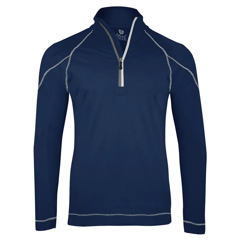 Island Green Essentials Performance Top Layer 1/4 Zip Jacket - Navy/Silver Grey 3 Island Green Essentials Performance Top Layer 1/4 Zip Jacket - Navy/Silver Grey