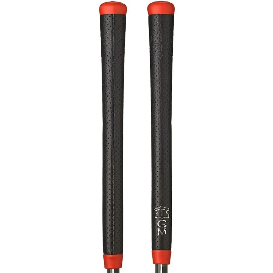 The Grip Master Masters Leather Undersize Club Grips - Black/Red 3 The Grip Master Masters Leather Undersize Club Grips - Black/Red