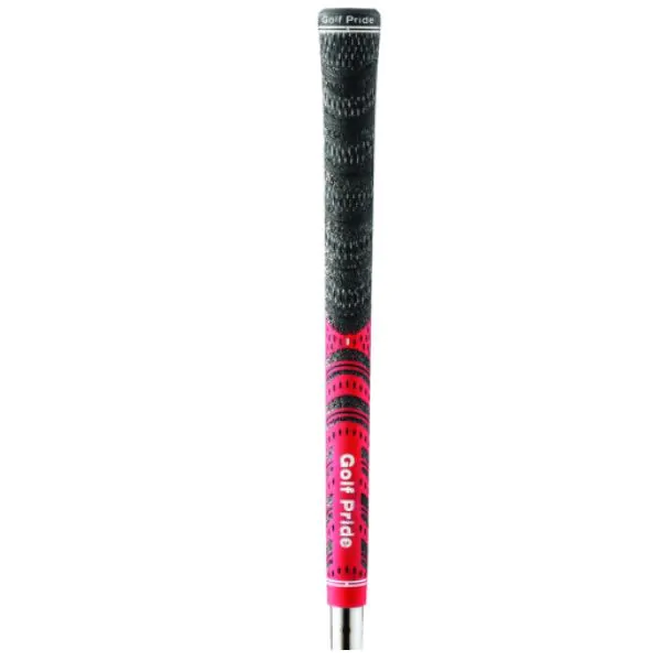 Golf Pride Multi Compound Cord Midsize Grips - Red 3 Golf Pride Multi Compound Cord Midsize Grips - Red