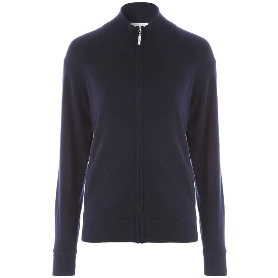 ProQuip CHLOE Ladies Lined Merino Cardigan - Navy 3 ProQuip CHLOE Ladies Lined Merino Cardigan - Navy