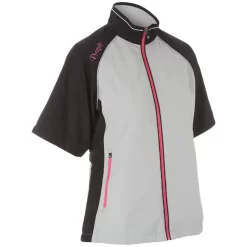 ProQuip Tara Ladies Wind Top - Silver/Black (Small)