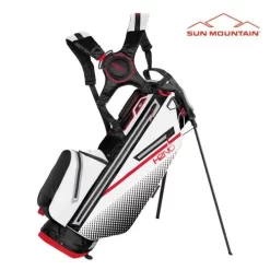 Sun Mountain 2023 H2NO 14 Way Stand Bag - Black/White/Red