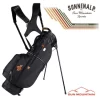 Sun Mountain 2023 Mid Stripe Stand Bag - Black -Fairway Fusion sm 23 midstr b