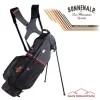 Sun Mountain 2023 Mid Stripe Stand Bag - Black/Gunmetal/Red -Fairway Fusion sm 23 midstr bgr