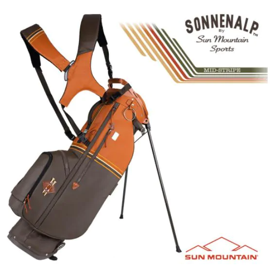 Sun Mountain 2023 Mid Stripe Stand Bag - Cabin/Umber/Wheat 3 Sun Mountain 2023 Mid Stripe Stand Bag - Cabin/Umber/Wheat