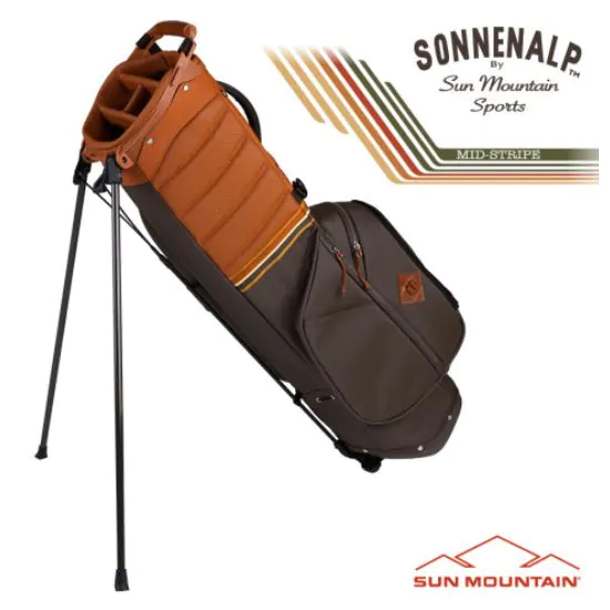 Sun Mountain 2023 Mid Stripe Stand Bag - Cabin/Umber/Wheat 4 Sun Mountain 2023 Mid Stripe Stand Bag - Cabin/Umber/Wheat - Image 2