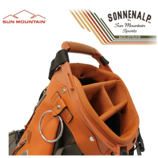 Sun Mountain 2023 Mid Stripe Stand Bag - Cabin/Umber/Wheat 6 Sun Mountain 2023 Mid Stripe Stand Bag - Cabin/Umber/Wheat - Image 4