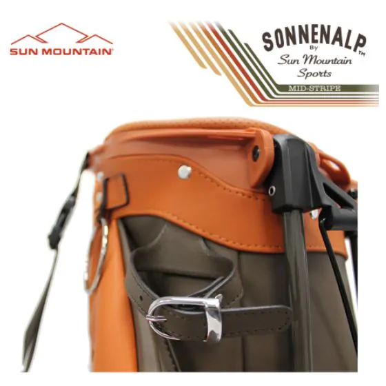 Sun Mountain 2023 Mid Stripe Stand Bag - Cabin/Umber/Wheat 8 Sun Mountain 2023 Mid Stripe Stand Bag - Cabin/Umber/Wheat - Image 6