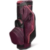 Sun Mountain 2022 H2NO Lite Waterproof Cart Bag - Black/Berry/Cove