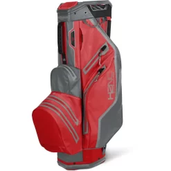Sun Mountain 2022 H2NO Lite Waterproof Cart Bag - Red/Nickel/Cadet