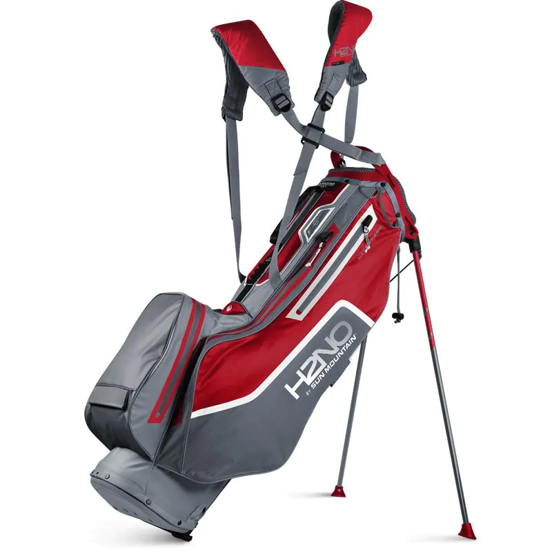 Sun Mountain 2022 H2NO Lite Speed Stand Bag - C.Grey/Red/White 4 Sun Mountain 2022 H2NO Lite Speed Stand Bag - C.Grey/Red/White - Image 2