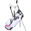Sun Mountain 2022 H2NO SportFast Stand Bag - White/Cobalt/Pink