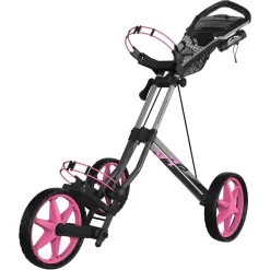 Sun Mountain 2022 SpeedCart V1R Push Cart - Gunmetal/Pink