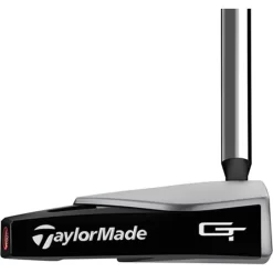 Taylormade Spider GT Silver Centre Shafted Putter -Fairway Fusion spider gt centre shaft silver black putter toe view