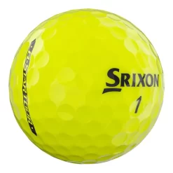 Srixon Q Star Tour 4 Golf Balls - Yellow/Dozen 9 Srixon Q Star Tour 4 Golf Balls - Yellow/Dozen -Fairway Fusion srixon q star tour 4 yellow golf ball angle