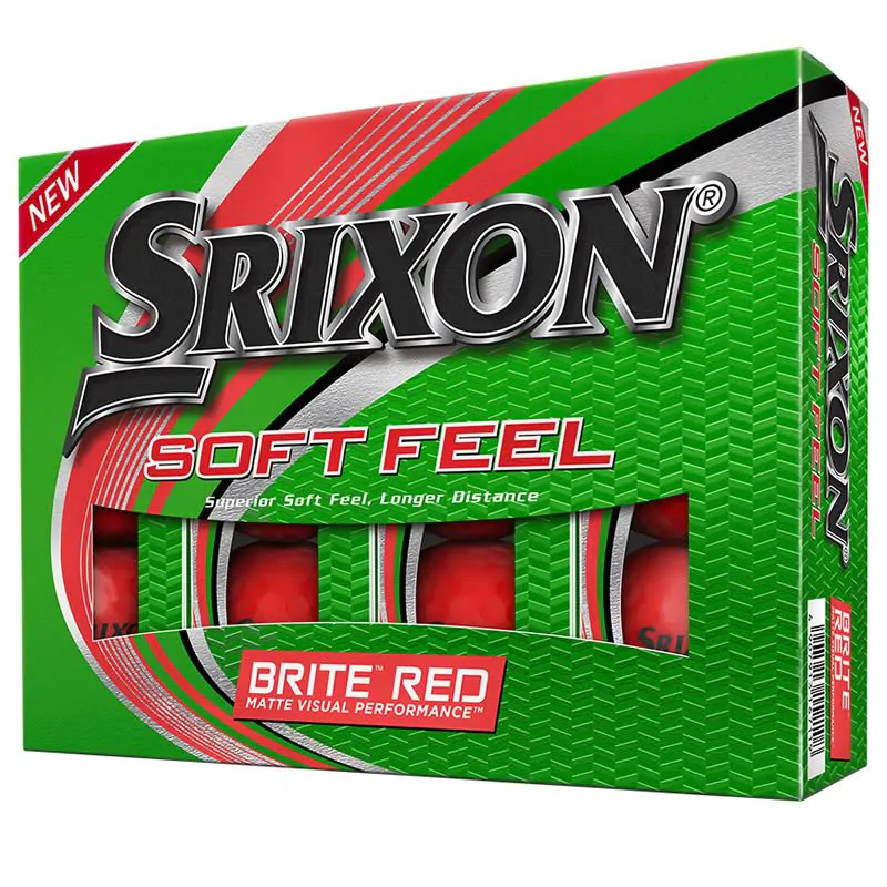Srixon Soft Feel Brite Golf Balls - Red/Dozen 3 Srixon Soft Feel Brite Golf Balls - Red/Dozen