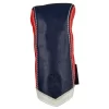 Sun Mountain Leather Hybrid Head Cover - Navy White Red -Fairway Fusion ss leath hy