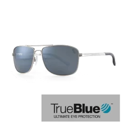 Sundog Credo Eyeware - True Blue - Shiny Silver/Smoke