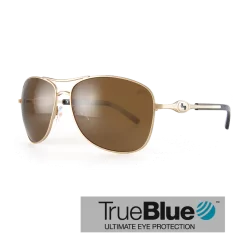Sundog Freestyle Eyeware - True Blue - Antique Gold / Brown