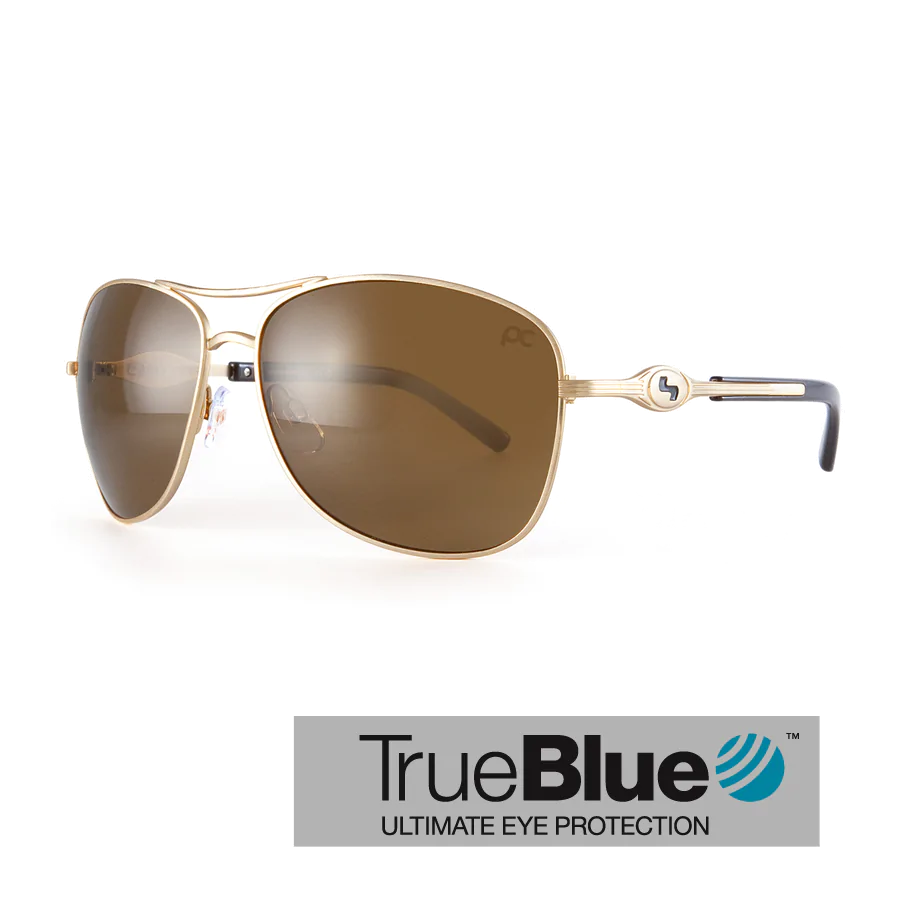 Sundog Freestyle Eyeware - True Blue - Antique Gold / Brown 3 Sundog Freestyle Eyeware - True Blue - Antique Gold / Brown