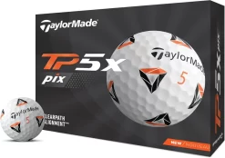 Taylormade Tp5x Pix 2.0 Golf Balls - White/Dozen