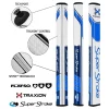 Super Stroke Traxion Flatso 2.0 Putter Grip - White/Light Blue/Dark Blue -Fairway Fusion traxion flatso 20 blue