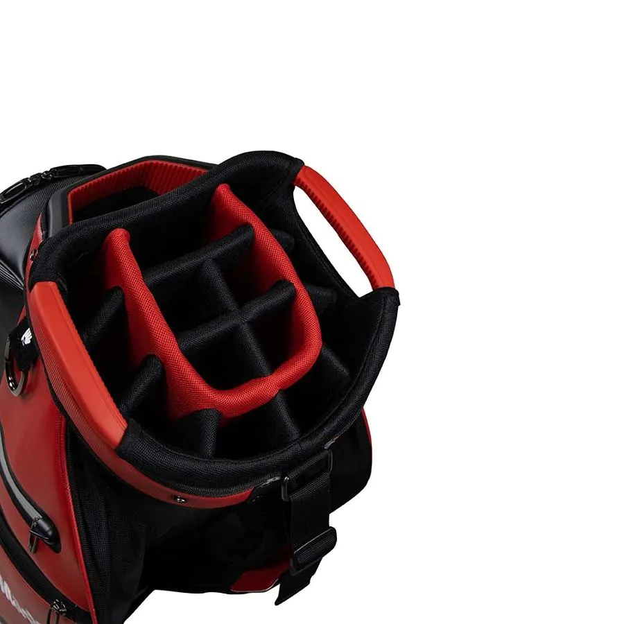 Taylormade Deluxe Cart Golf Bag - Red/Black 4 Taylormade Deluxe Cart Golf Bag - Red/Black - Image 2