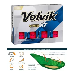 Volvik Vivid XT Golf Balls - Pink