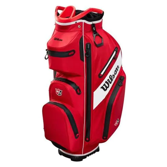 Wilson Staff Exo Dry Cart Bag - Staff Red/Black/White 3 Wilson Staff Exo Dry Cart Bag - Staff Red/Black/White