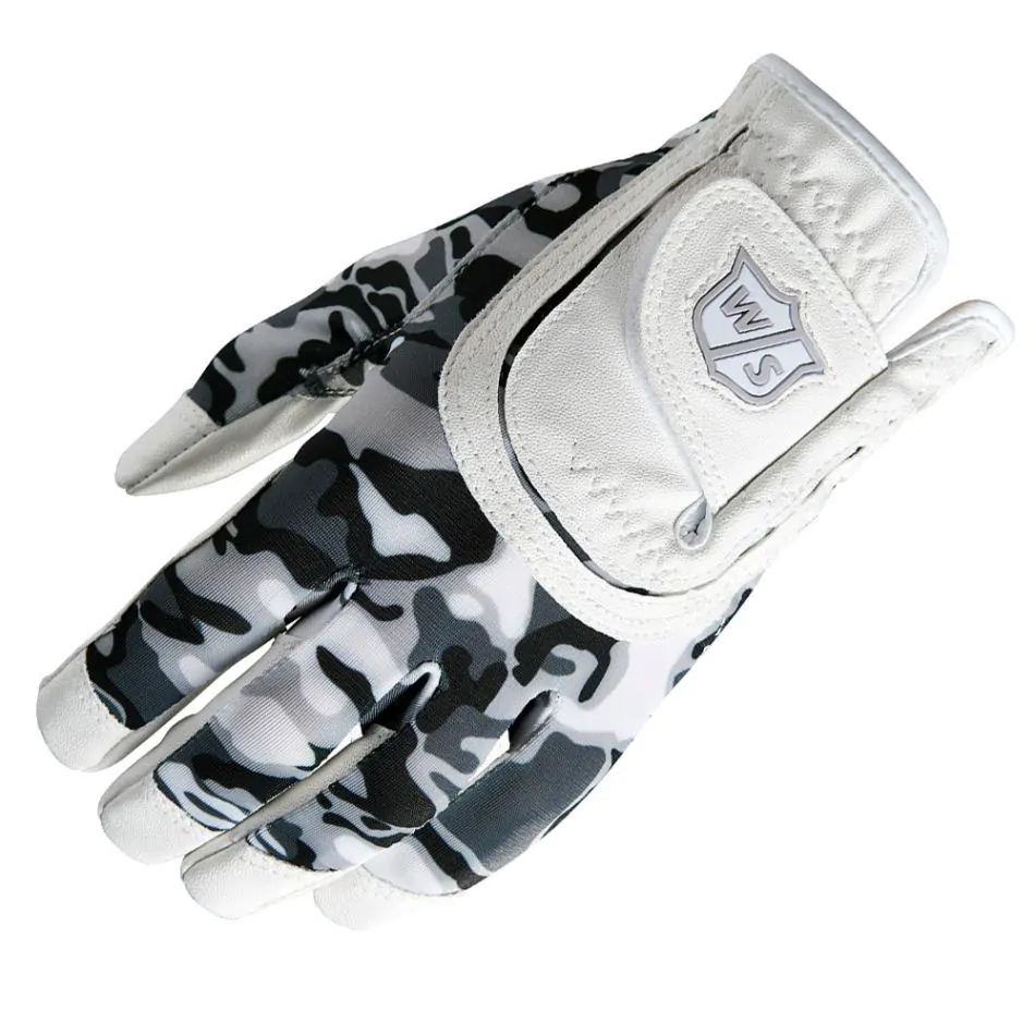 Wilson Staff Junior All-Fit Glove - White/Black Camo 3 Wilson Staff Junior All-Fit Glove - White/Black Camo