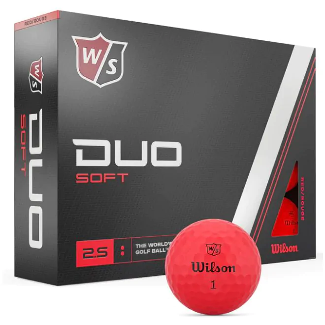 Wilson Staff Duo Soft Red Golf Balls - Dozen 5 Wilson Staff Duo Soft Red Golf Balls - Dozen - Image 3